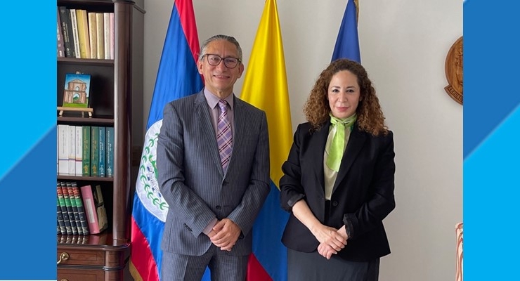 Encuentro de la Directora Ejecutiva Proyecto Mesoamérica con el Embajador de Colombia en El Salvador