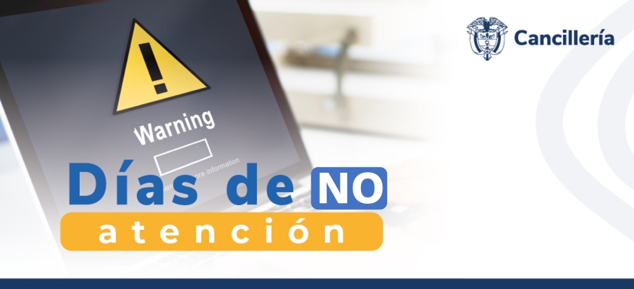 Embajada de Colombia en El Salvador y su sección consular no tendrán atención al público los días del 1 al 4 y el 7 de agosto