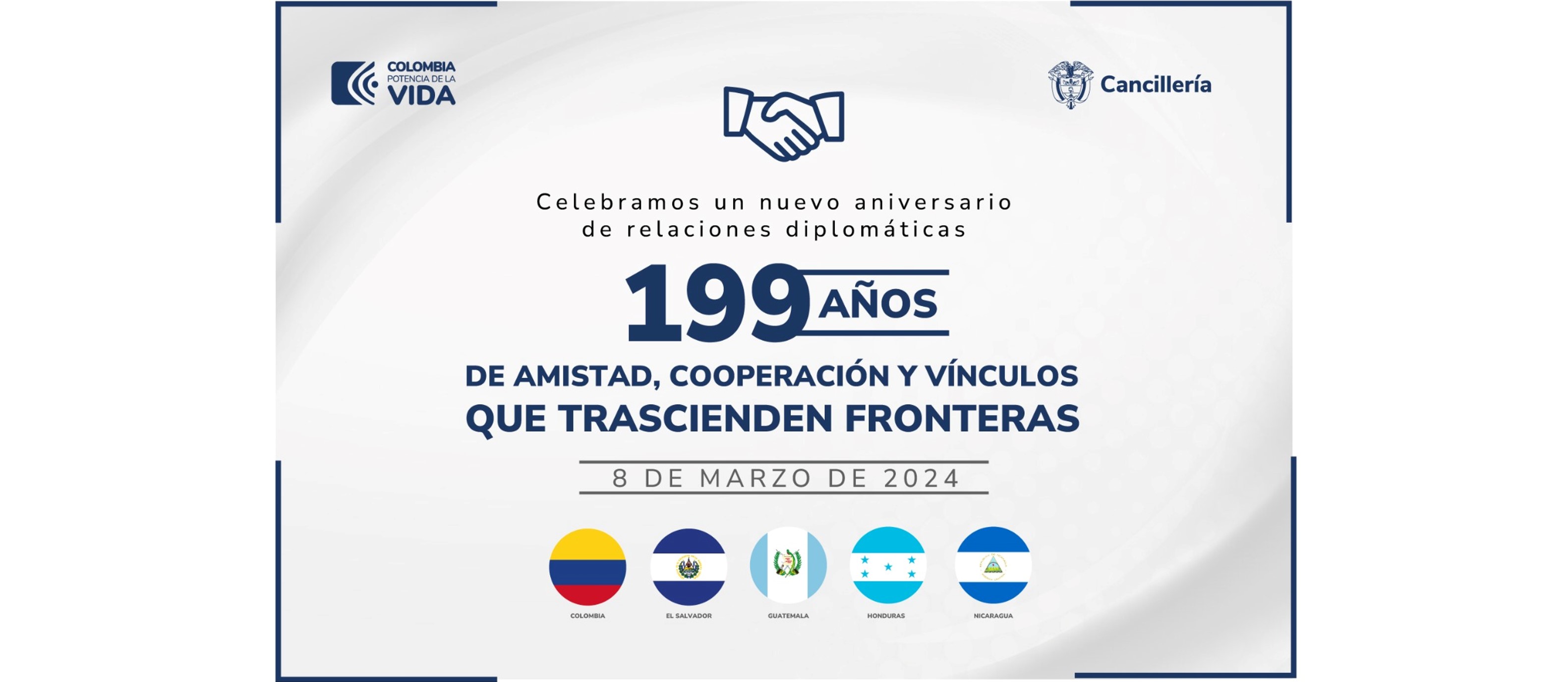 Colombia y El Salvador conmemoran 199 años del establecimiento de relaciones diplomáticas