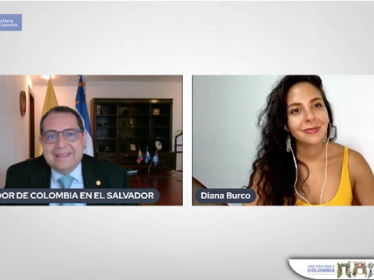 La Embajada de Colombia en el Salvador organizó un conversatorio sobre el vallenato en Colombia con Diana Burco
