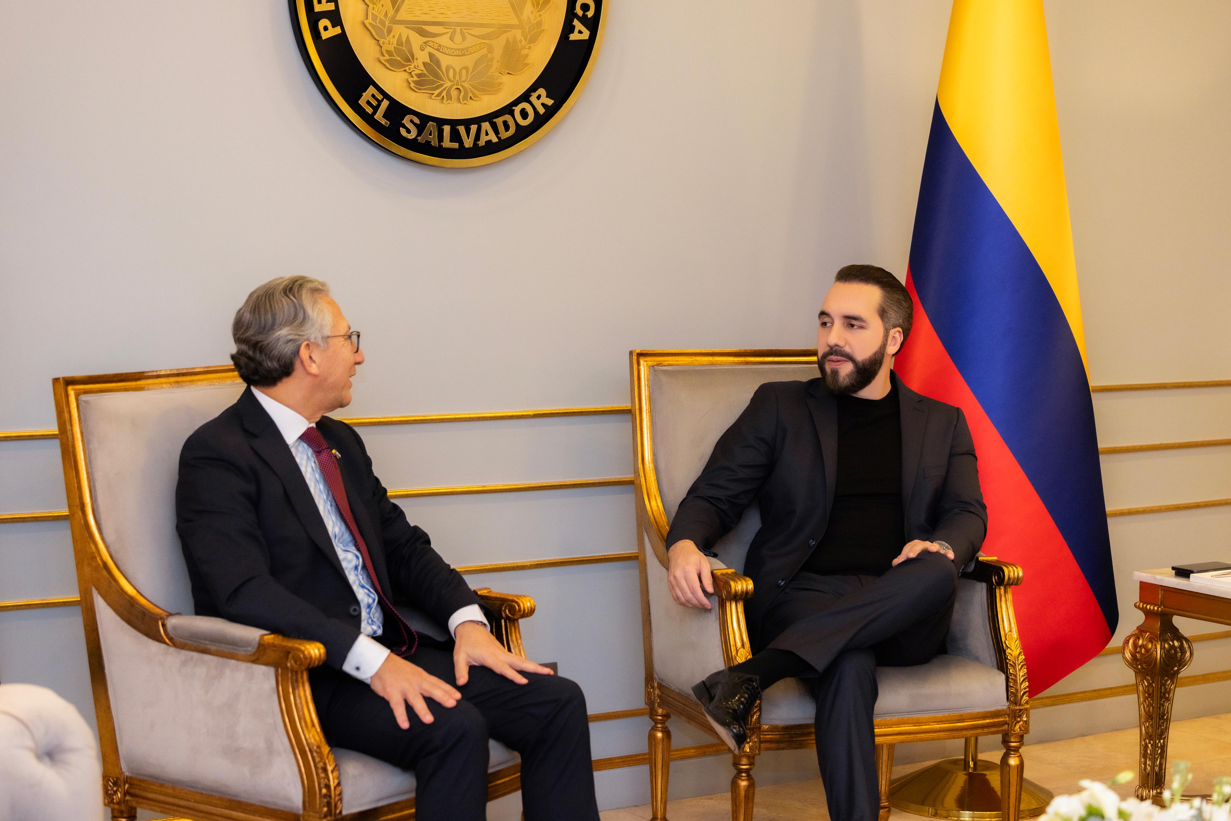 Embajador Carlos Rodríguez Bocanegra sostuvo reunión con el Presidente Nayib Bukele