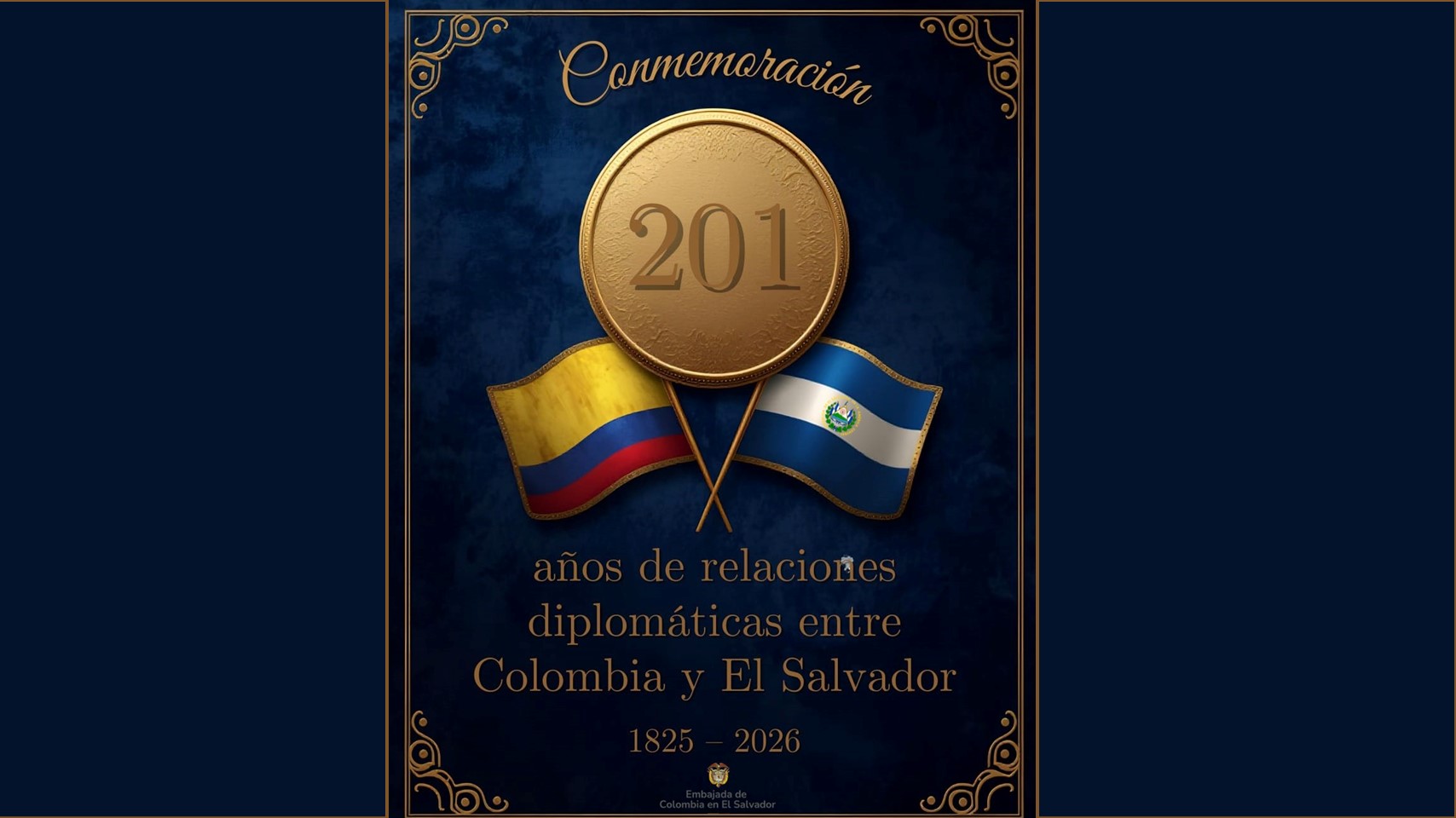 El 8 de marzo conmemoramos 201 años del establecimiento de relaciones diplomáticas de Colombia con El Salvador