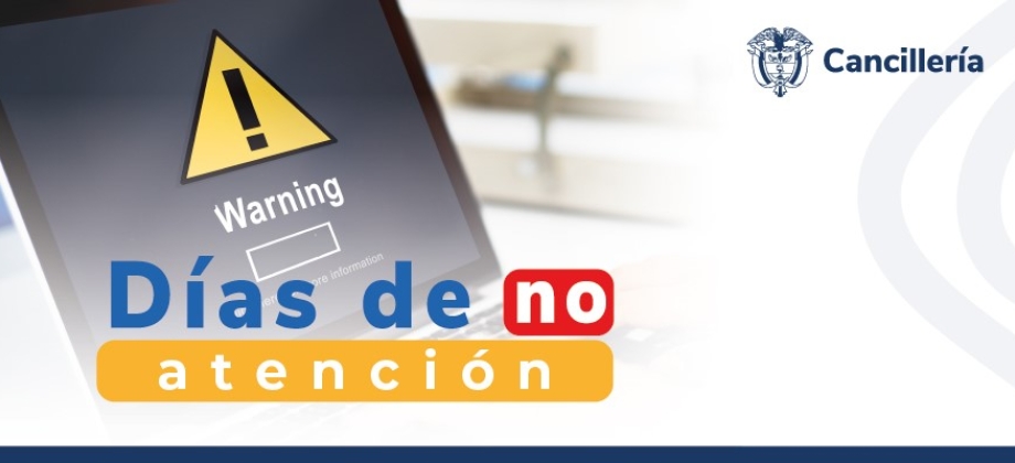 Embajada de Colombia en San Salvador y su sección consular no tendrá atención al público este 10 de mayo de 2024