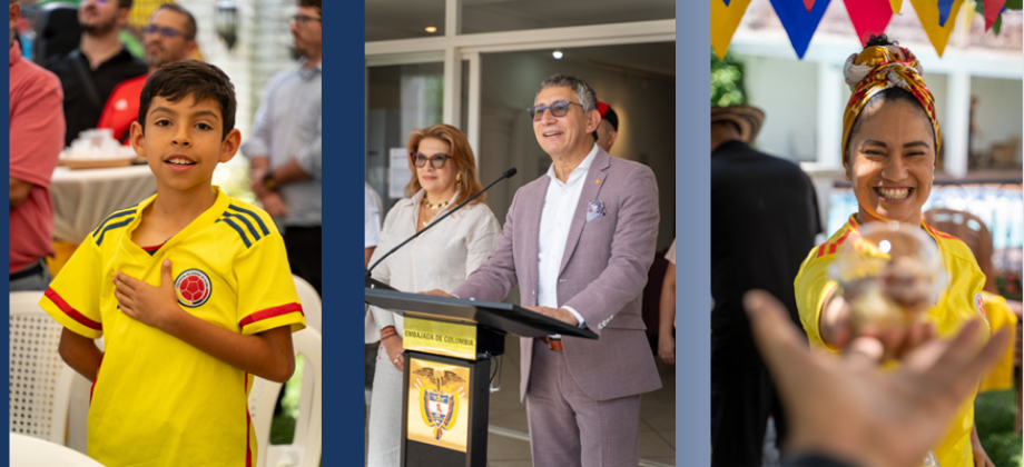 Así celebraron los colombianos en El Salvador la Independencia de Colombia