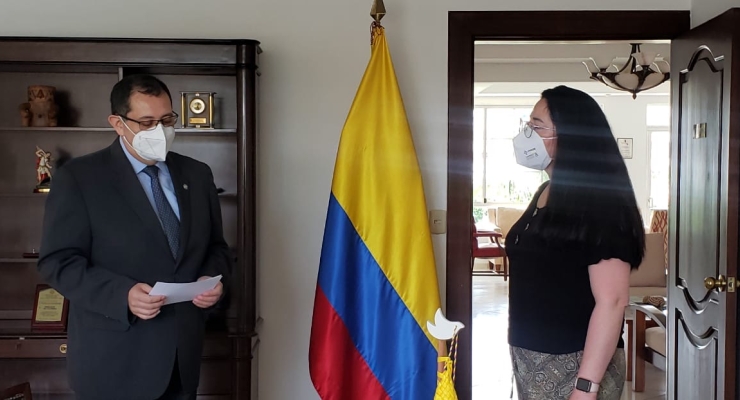 Sara María Bastidas Paredes se posesionó como Encargada de Asuntos Culturales, de Cooperación y Comunicaciones de la Embajada de Colombia en El Salvador