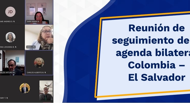 Reunión de seguimiento de la agenda bilateral Colombia – El Salvador en noviembre